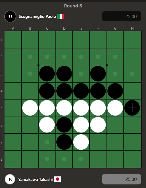 2025年黑白棋世锦赛参赛记⑥ 2025年黑白棋世锦赛参赛记⑥