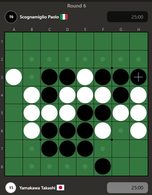 2025年黑白棋世锦赛参赛记⑥ 2025年黑白棋世锦赛参赛记⑥