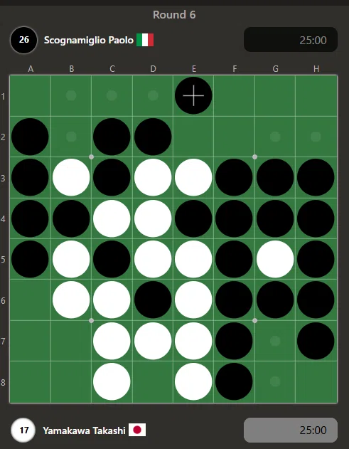 2025年黑白棋世锦赛参赛记⑥ 2025年黑白棋世锦赛参赛记⑥